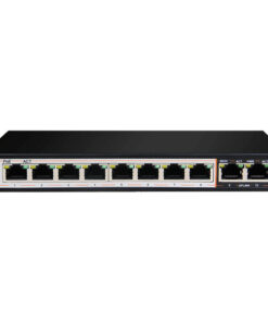 8GE PoE+ 2GE Uplink 250m PoE Switch 10 port 1Gps with 8 PoE port switch