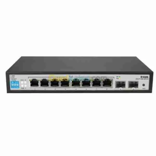 D-Link DGS-F1100-10PS-E 8-Port Gigabit PoE Smart Managed Switch