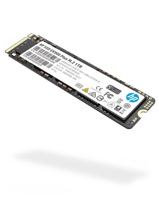 HP EX900 Plus 1TB NVMe PCIe M.2 Interface SSD, GEN 3 x 4, 8 Gb-s, 2280 3D NAND PC Internal SSD Up to 3300 MB-s - 35M34AA#ABA