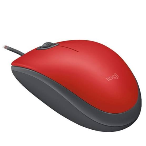 Logitech M110 Silent USB Wired Mouse Red - 910-005489