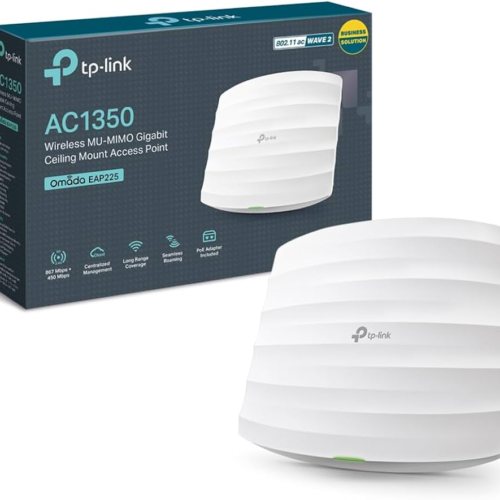 TP-Link AC1350 Wireless MU-MIMO Gigabit Ceiling Mount Access Point TL-EAP225