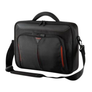 Targus Classic 15.6″ Clamshell Laptop Carry Case – Black/Red – CN415