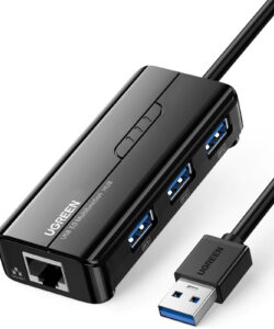 UGREEN USB 3.0 Hub (3 USB 3.0) with Gigabit Ethernet Adapter -20265