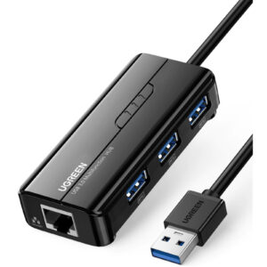 UGREEN USB 3.0 Hub (3 USB 3.0) with Gigabit Ethernet Adapter -20265