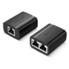 Vention 1 to 2 RJ45 Splitter Adapter Black – VEN-IPTB0
