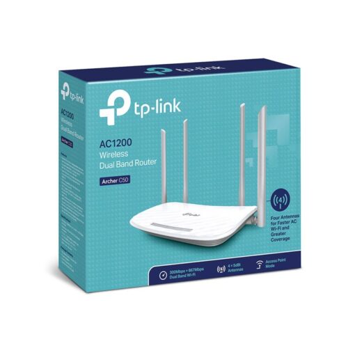 TP-LINK Archer C50 – AC1200 Wireless Dual Band Wi-Fi Router