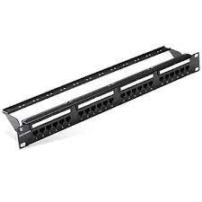 Vention Cat.6 UTP 24 Ports Keystone Patch Panel, Black – VEN-KGAB0