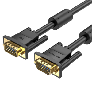 Vention VGA (3+6) Male to Male Cable With Ferrite Cores – 10 Meter – VEN-DAEBL