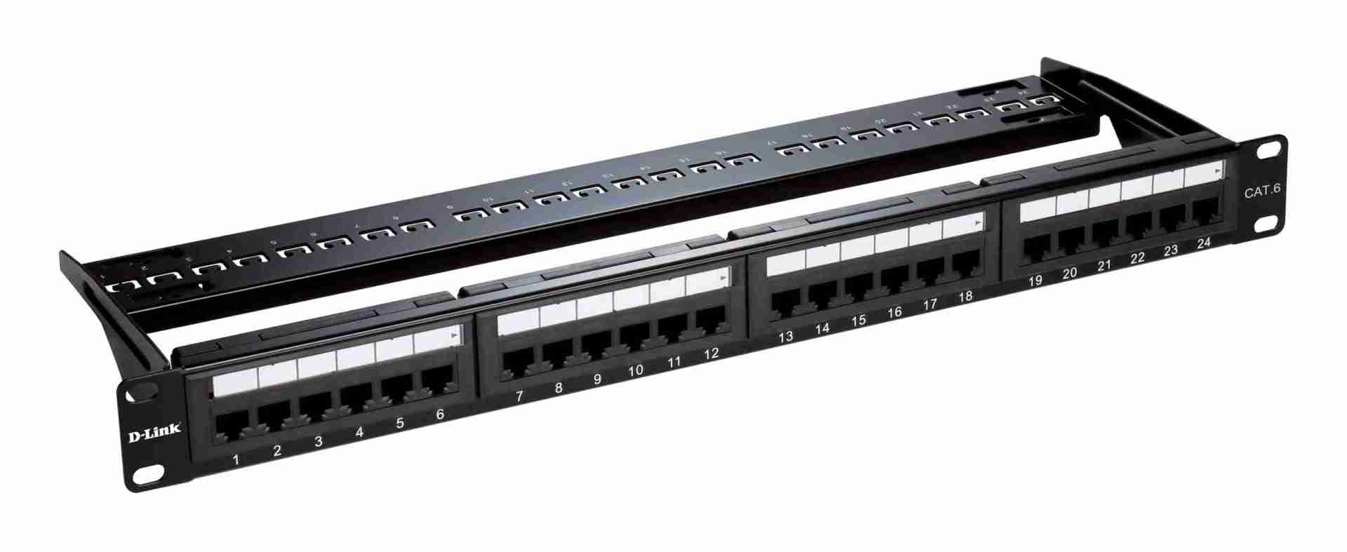 24-Port D-Link Cat 6 Patch Panel