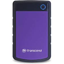 Transcend Storejet 2TB Portable USB 3.0 Hard Disk (TS2TSJ25H3P), Purple