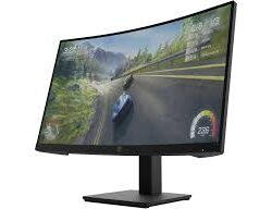 HP X27c 27 inch Gaming Monitor, Adjustable, Black, HDMI - 32G13AS