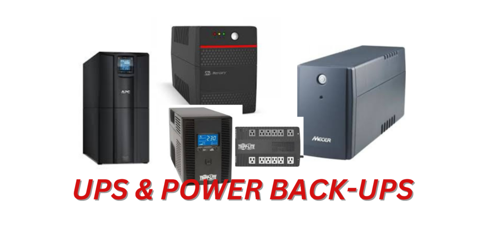 Uninterruptible Power Supply(UPS). Mecer UPS, APC UPS, Tripp Lite UPS, Mercury UPS