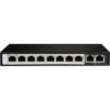 D-Link DGS-F1010P-E 250M 10-Port 1000Mbps Switch with 8 PoE Ports and 2 Uplink Ports