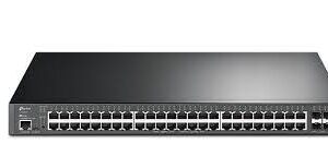 JetStream 48-Port Gigabit and 4-Port 10GE SFP+ L2+ Managed Switch with 48-Port PoE+ - TL-SG3452XP