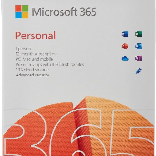 Microsoft 365 Personal 1 Year Medialess – 1 User (QQ2-01403)