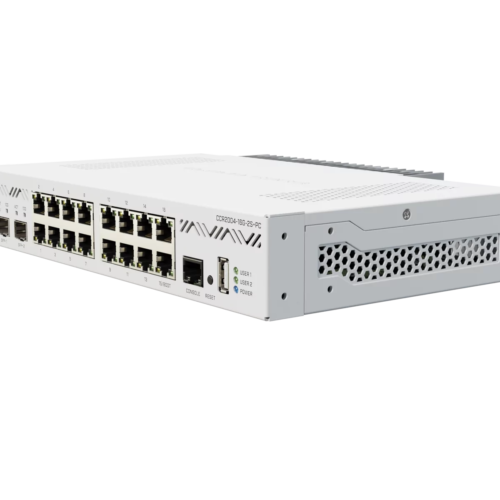 MikroTik CCR2004-16G-2S+PC Ethernet Router with 16x Gigabit Ethernet and 2x 10G SFP+ Ports