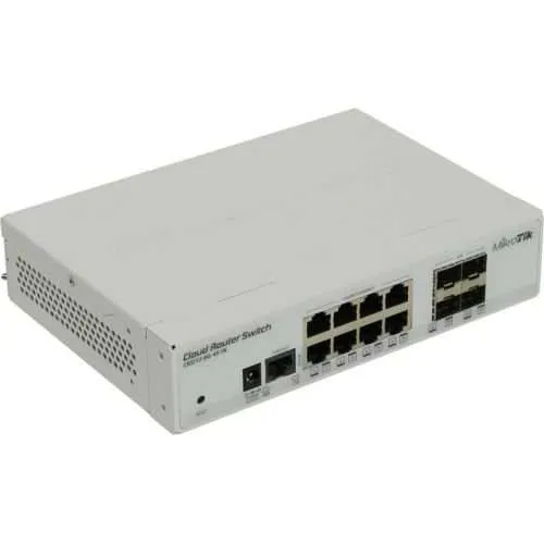 MikroTik CRS112-8G-4S-IN 8-Port Gigabit Ethernet Smart Switch with 4 SFP Cages