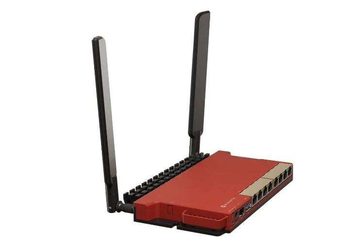 MikroTik L009UiGS-RM 2.5 Gigabit Ethernet Wired Router with SFP – Red