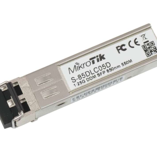 MikroTik S-85DLC05D 1.25G SFP Transceiver 850nm Dual LC Connector