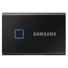 Samsung T7 Touch Portable External SSD 1TB Fingerprint Security - Black