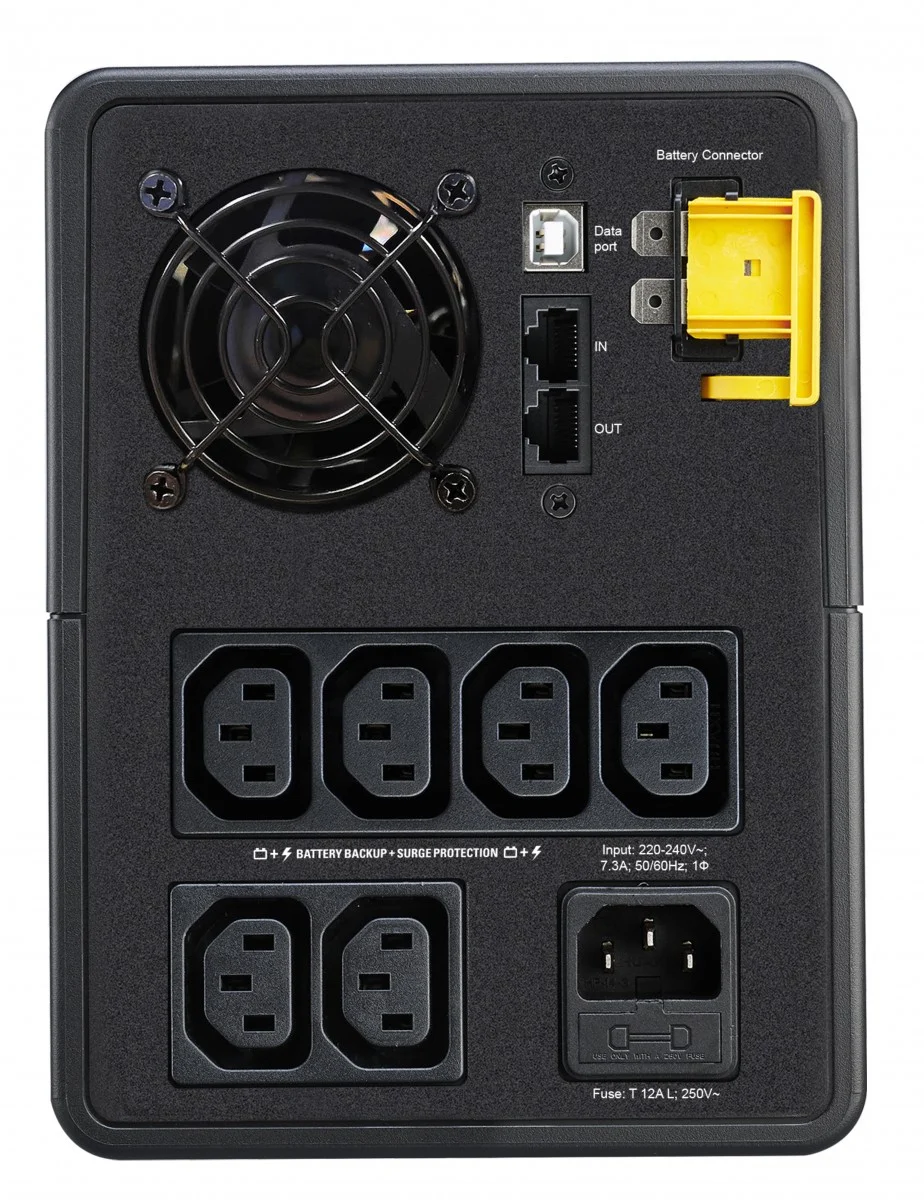 APC Back-UPS 1600VA Tower 230V with 6 IEC C13 Outlets and AVR (BX1600MI)