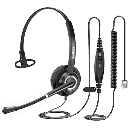 Fanvil HT302 QD to RJ9 Dual Ear Wired Headset