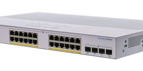 Cisco CBS350-24P-4G  24-port PoE+ Gigabit Ethernet Managed Switch with 4 Gigabit SFP Ports