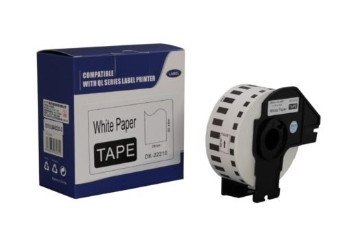 Brother Compatible DK-22210 Continuous Paper Black on White Label Roll 29mm wide