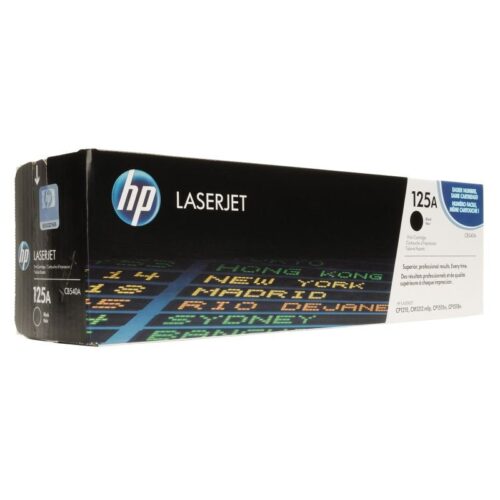 HP 125A Black Original LaserJet Toner Cartridge – CB540A