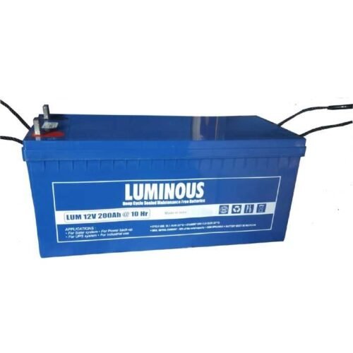 Luminous 200Ah / 12V Deep Cycle AGM SMF Inverter Battery
