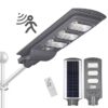 90W Solar LED Street Light with Motion & Night Sensors