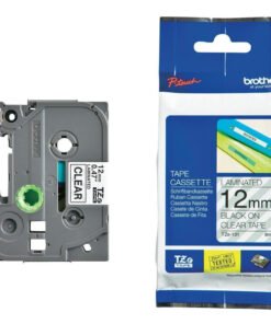 Brother TZE-131 12MM- Black on Clear Label Tape