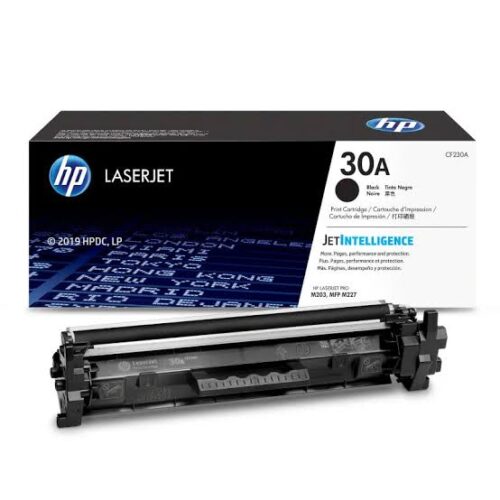 HP 30A Black Original LaserJet Toner Cartridge – CF230A, 1,600 Pages