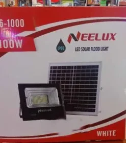 Neelux 100W Super Bright Outdoor Security Solar LED Floodlight