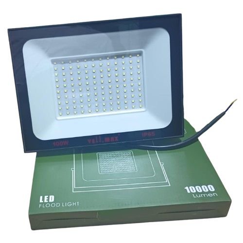 Velmax 100W Integrated Solar Flood Light – Outdoor LED Security Light