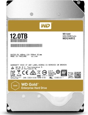 WD Gold Enterprise Class Hard Drive 12TB, 256MB, 7200rpm