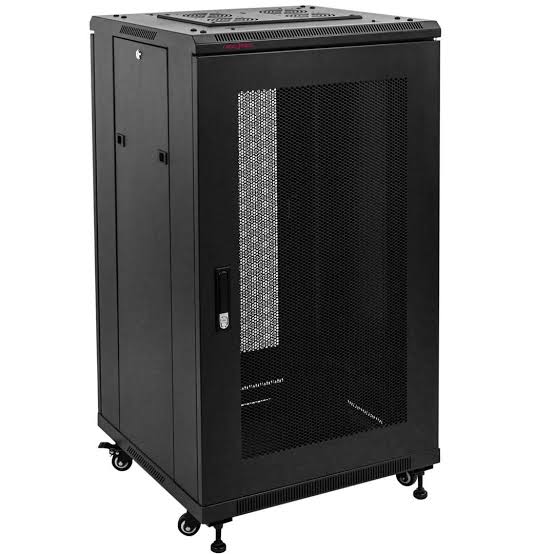 22U Mesh Data Cabinet 600 x 600 Floor Standing Network Cabinet