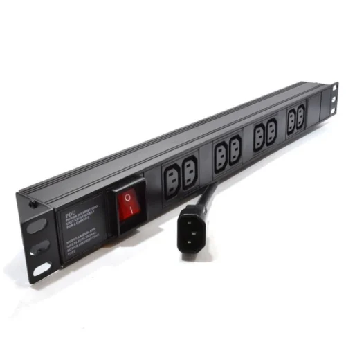 8 Way 1U Horizontal PDU Server Rack Plug