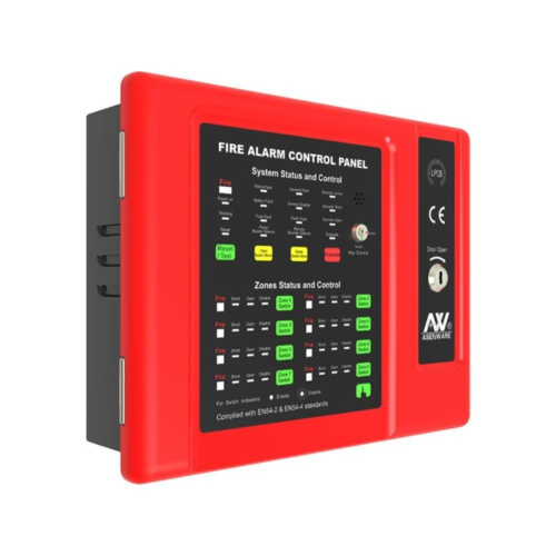 ASENWARE Fire Alarm System – AW-CFP2166-08 8 Zones Conventional Fire Alarm Control Panel