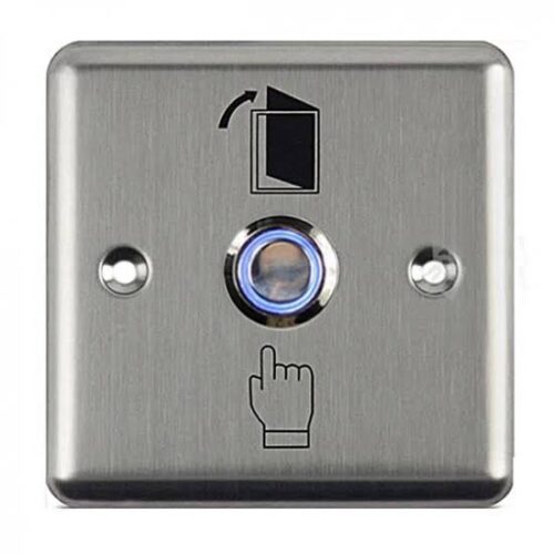 Aluminium Exit Button with LED – Durable Access Control Switch