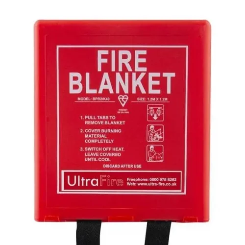 Fire Blanket 1.2m × 1.2m with PVC Packaging