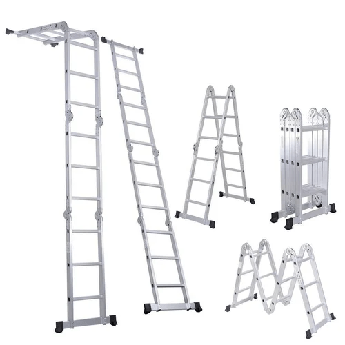 Fundi 4 X 10 Aluminum Folding Ladder FFL410