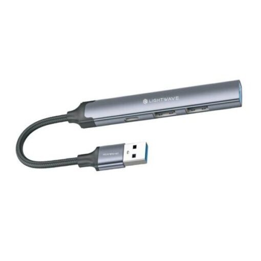 Light Wave LW-HUB-C304 4-in-1 USB-C Hub Adapter