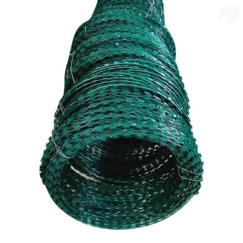 PVC Coated Razor Wire Fences (Green Color)