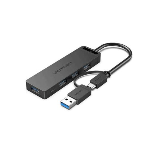 Vention CHTBB 4-Port USB 3.0 Hub With Type C & USB 3.0 2-in-1