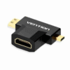 Vention Micro HDMI Male to HDMI Female Adapter Black