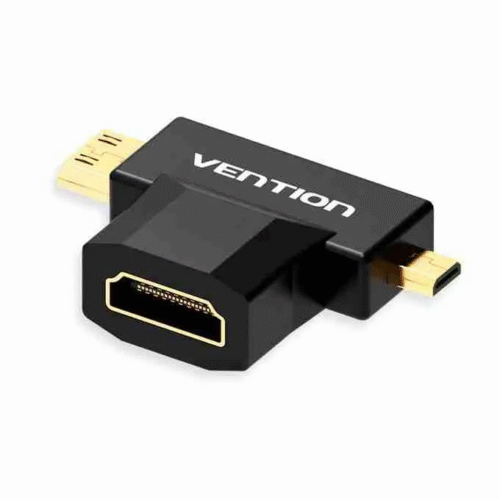 Vention Micro HDMI Male to HDMI Female Adapter Black