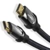 Vention Nylon Braided HDMI cable 10m black metal type (VEN-VAA-B05-B1000)