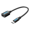 Vention USB C Male to USB 2.0 A Female OTG cable 0.15M Black PVC Type