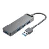 Vention USB-C to 4-Port USB 3.0 Hub with Power Supply 0.5 Meters VEN- TGKBD